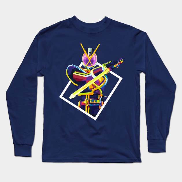 Kamen Rider Kaixa Long Sleeve T-Shirt by desilutfiaa